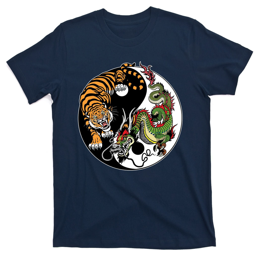 Ying Yang Tiger Dragon T-Shirt product image 1