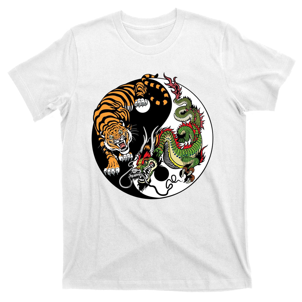 Ying Yang Tiger Dragon T-Shirt product image 11