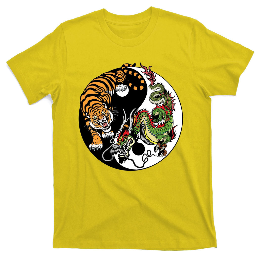 Ying Yang Tiger Dragon T-Shirt product image 3